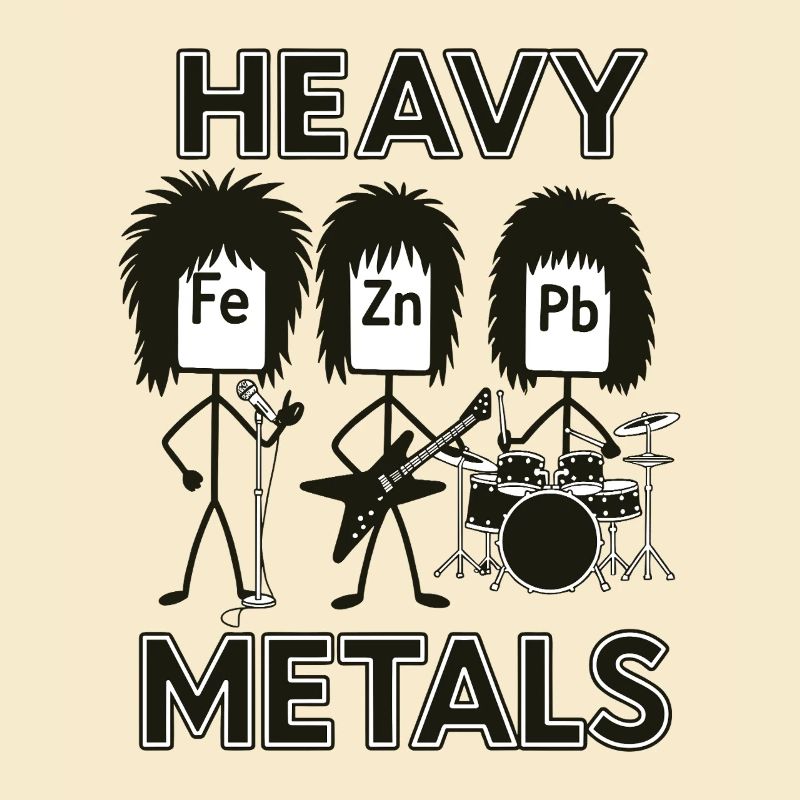 Schwermetaller Banddesign mit Elementen