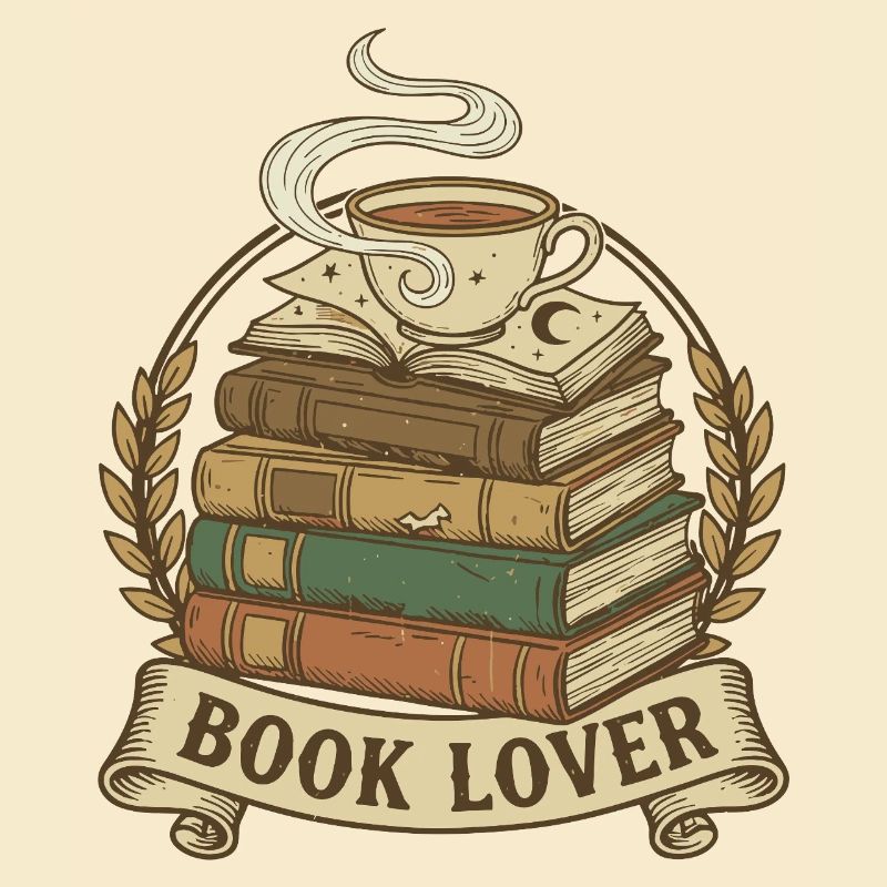 Cozy Book Stack with Steam Cup