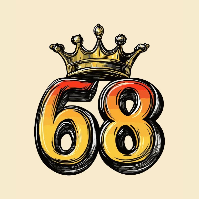 68 Zahl Krone