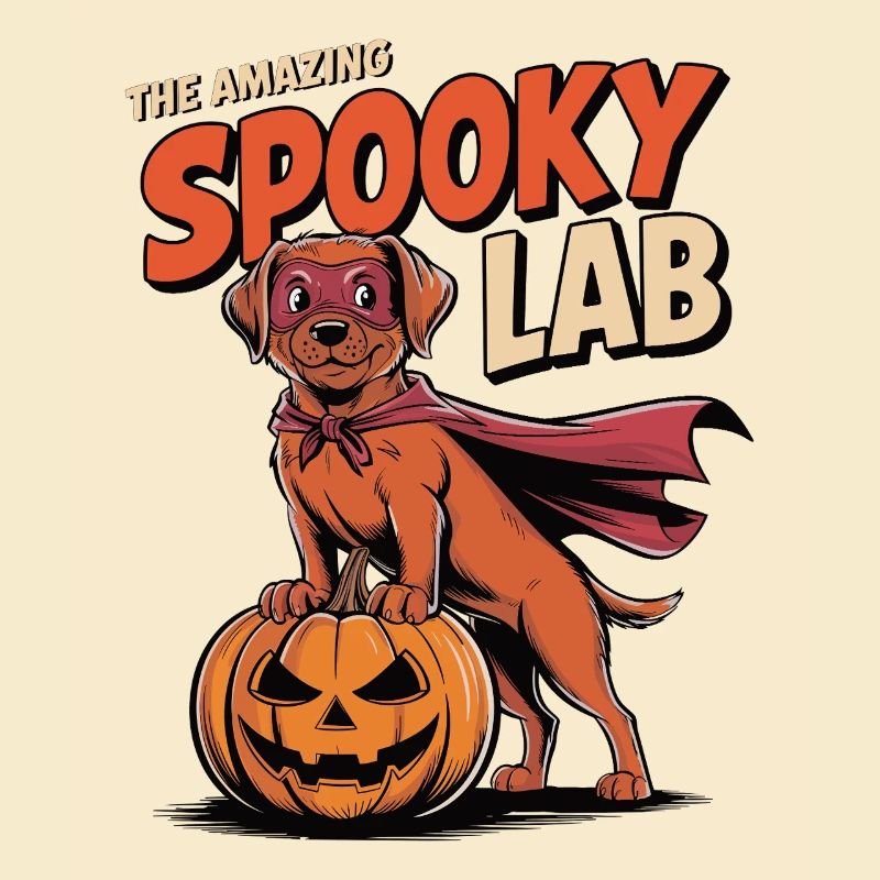 Chien d’Halloween Haunted Foxred Lab