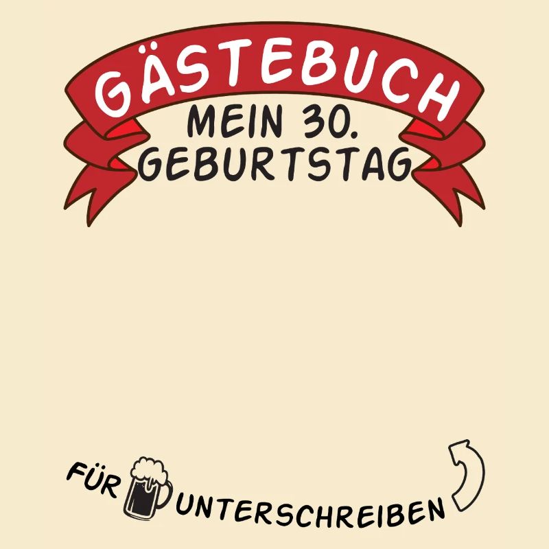 Gästebuch Mein 30. Geburtstag Geschenkidee