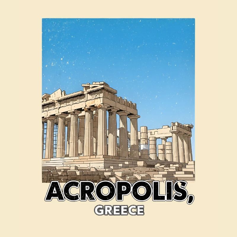 Acropole Grèce Affiche