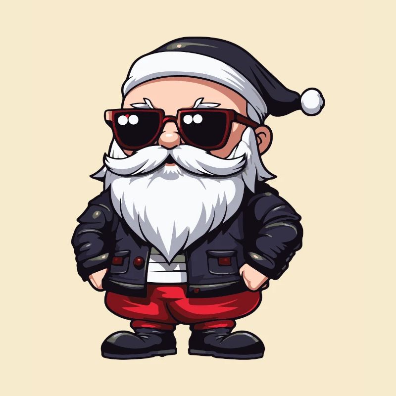Weihnachtsmann Comic Santa