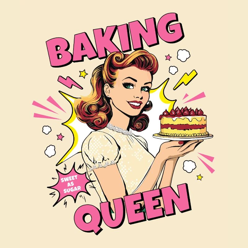 Baking Cake Baking Queen Baking Fairy Baker Pop Art