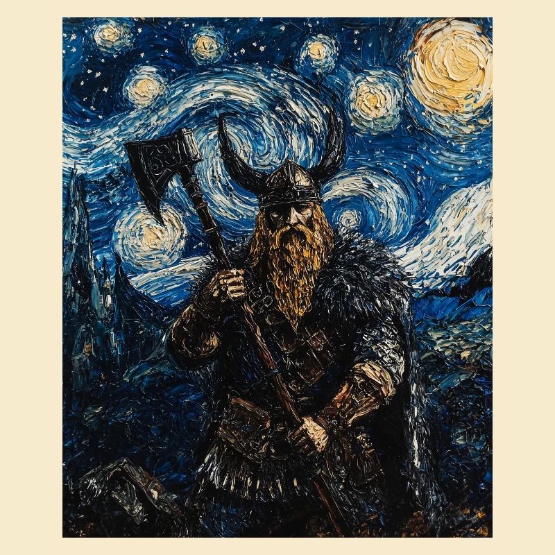 Wikinger Van Gogh Style
