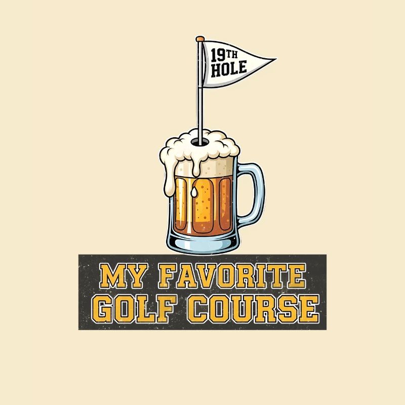 Mein Lieblings Golfplatz Bier