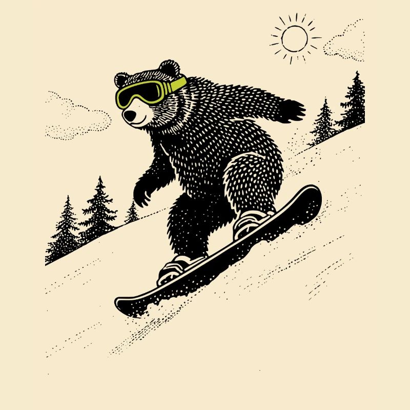 Snowboard Bear