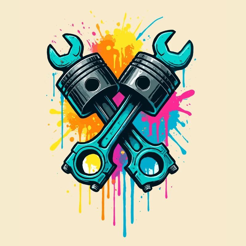Screwdriver piston design, workshop mechanic