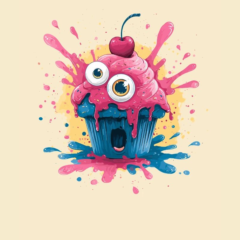 Explosion de couleurs des cupcakes de Kawaii