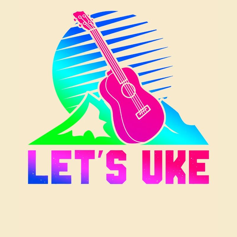 Hawaiian Ukulele Uke Retro 80s 90s