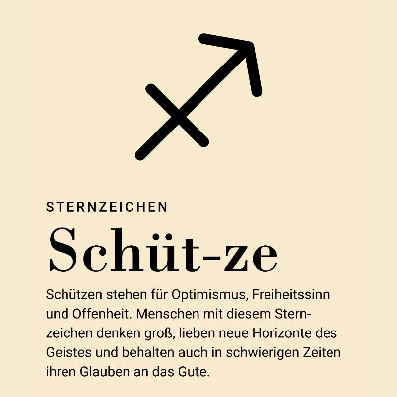 Zodiac sign Sagittarius