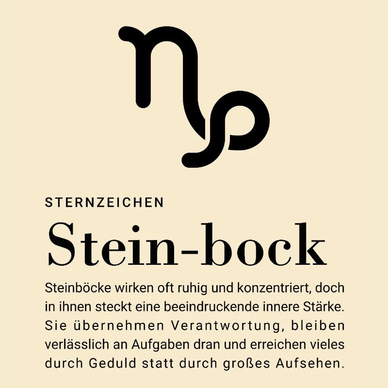 Sternzeichen Steinbock