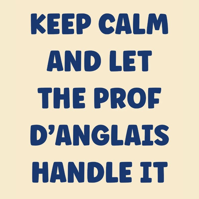 Keep Calm Prof Anglais