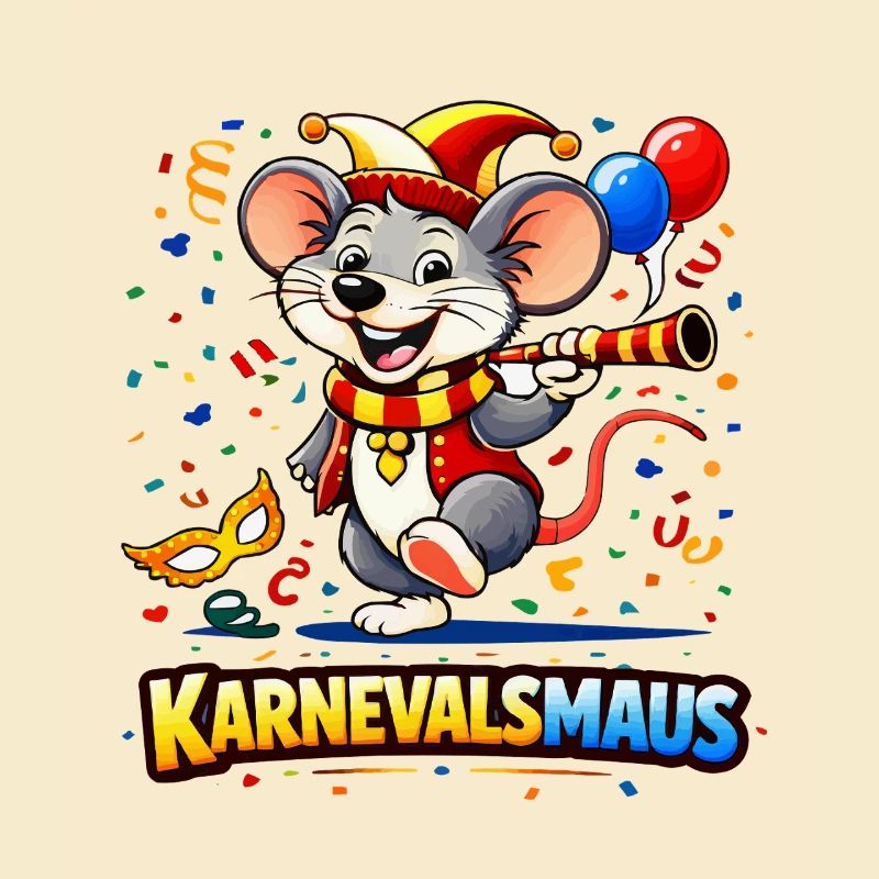 Karnevalsmaus Party-Motiv