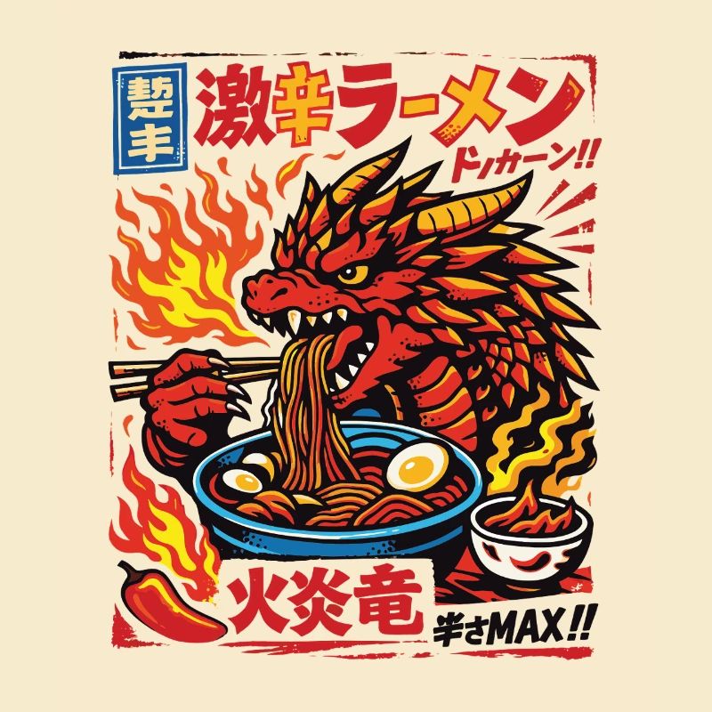 Dragons | Ramen | Soupe de nouilles | Extra épicé