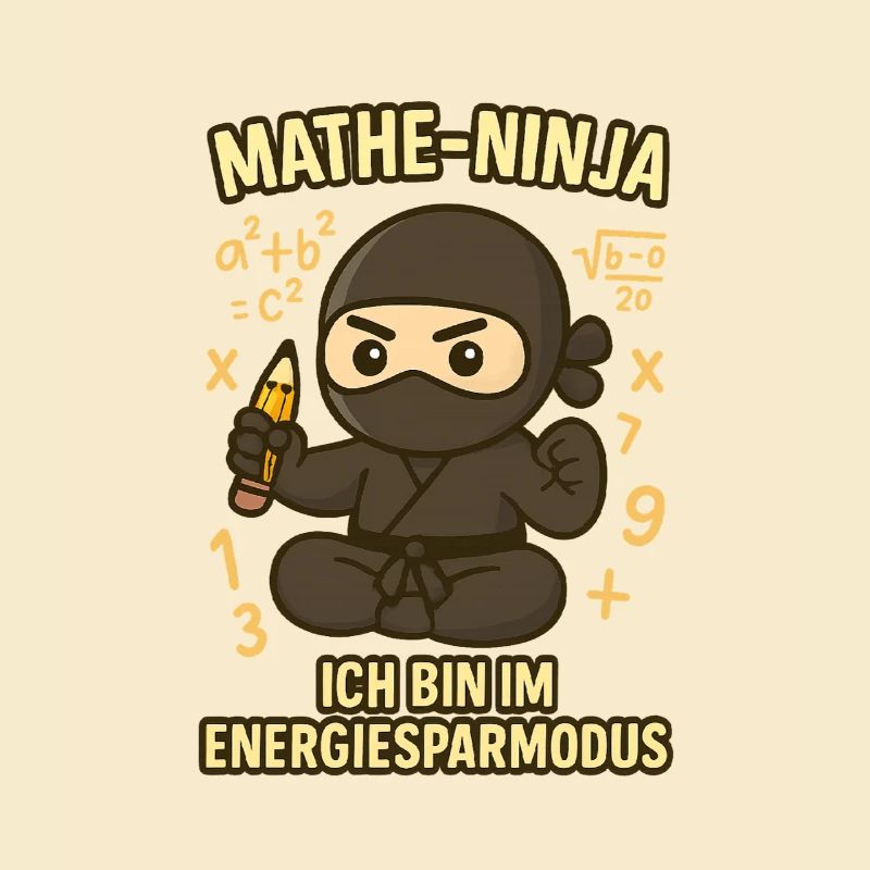 Ninja drôle de maths pour professeur de maths