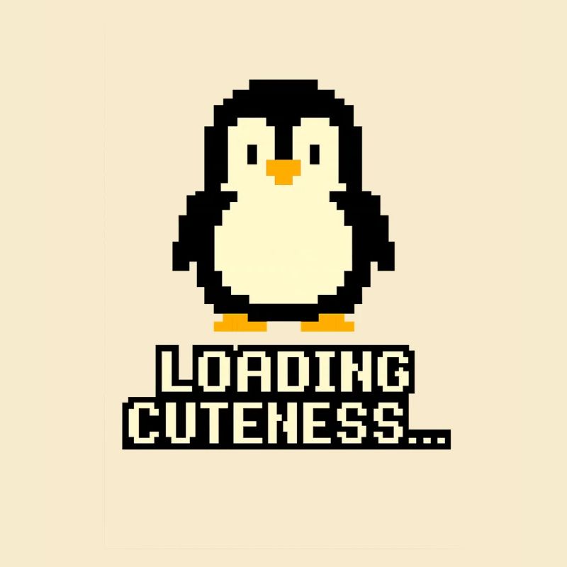 Mignonnerie de Pixel Penguin Charging