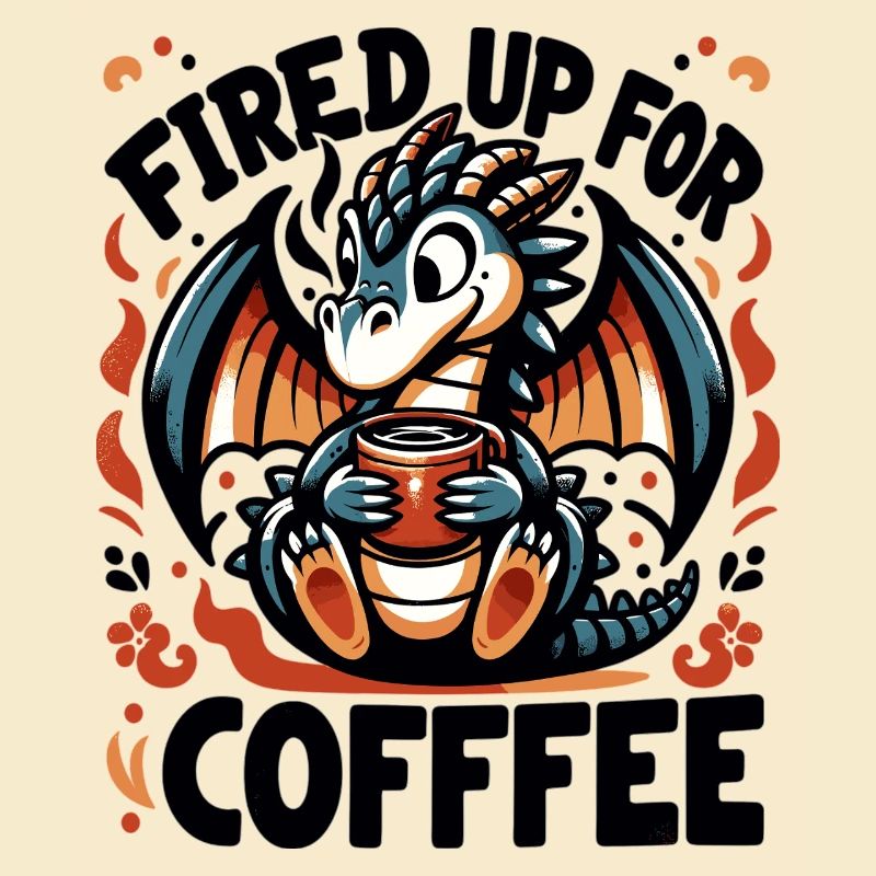 Joie de feu du Dragon du Café