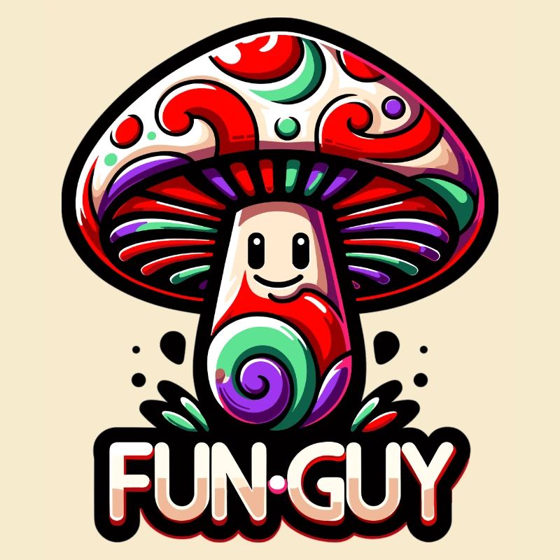 Psychedelischer Pilz Fun Guy