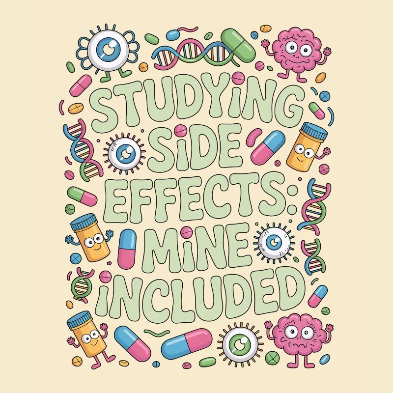 Pharmacist Student Studying Side Effects Science