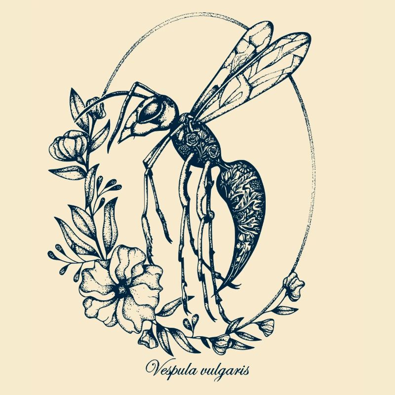 Hornisse Tattoo Style