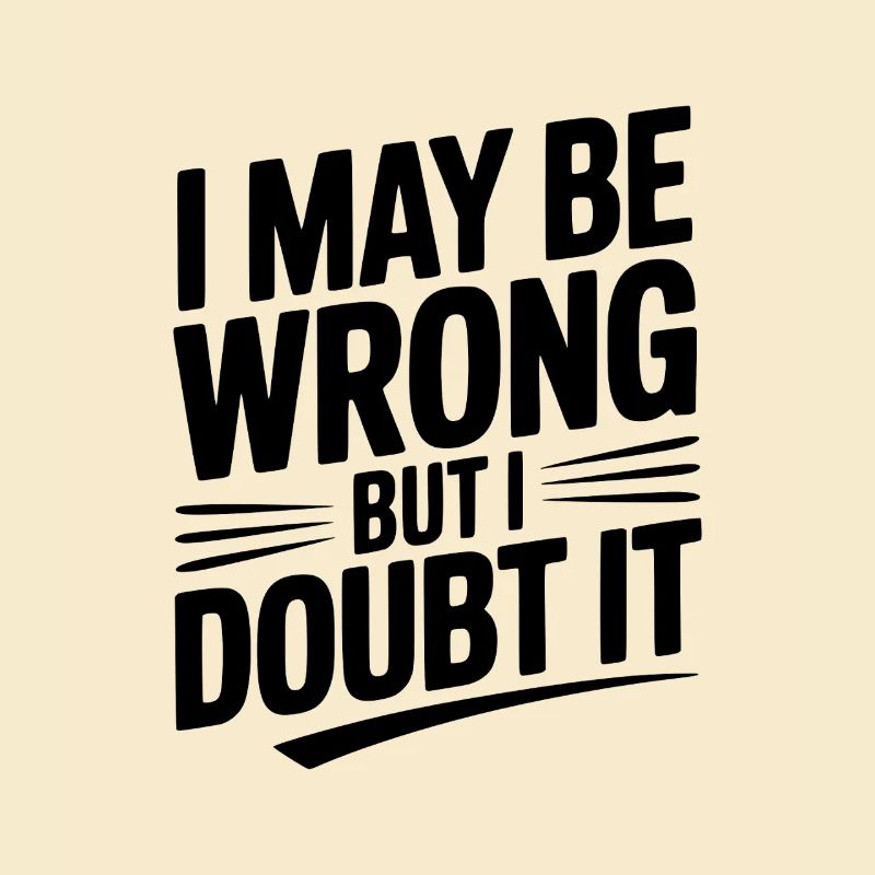 I May Be Wrong but I Doubt It
