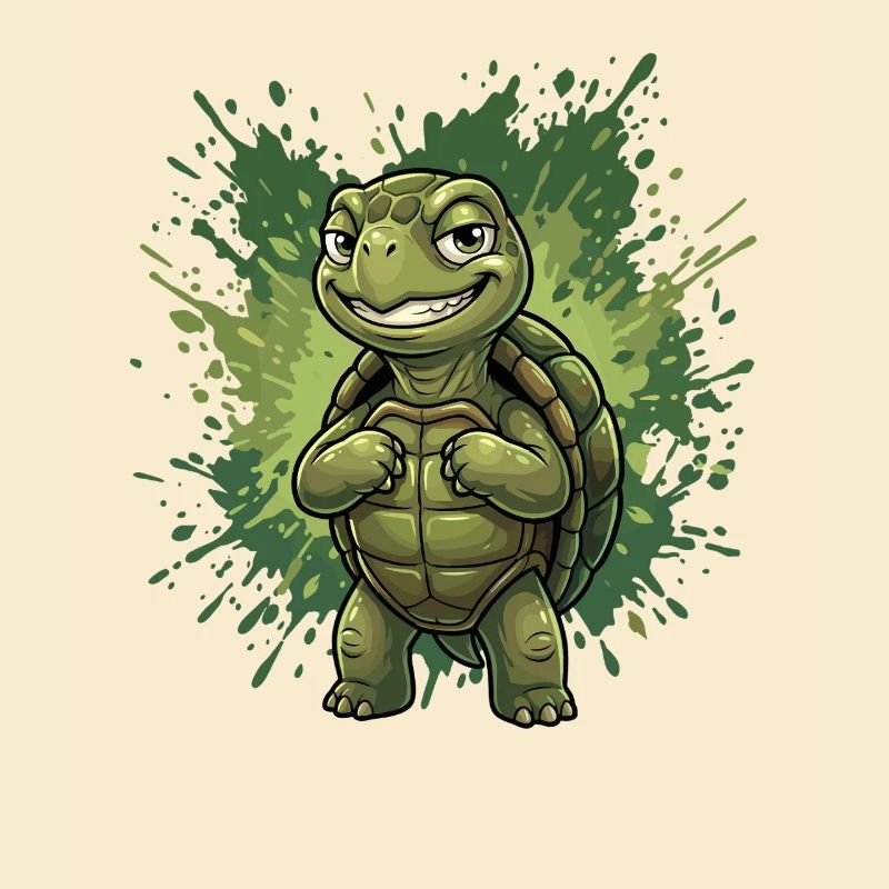 Mutiger Schildkrötenheld