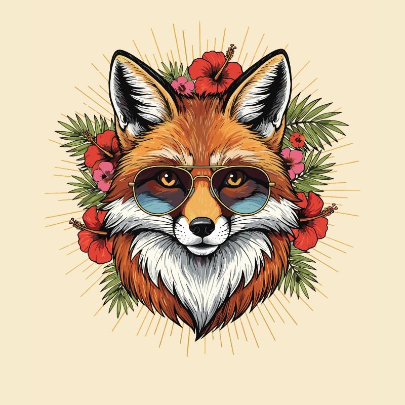 Tropischer Sonnenfuchs Stil
