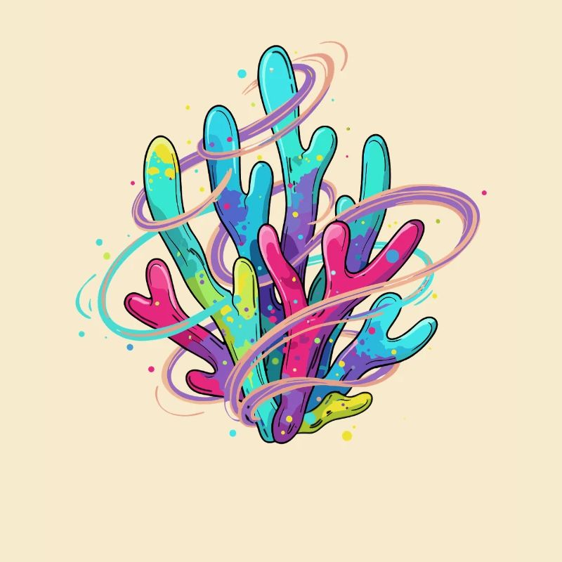 Tourbillon de corail néon