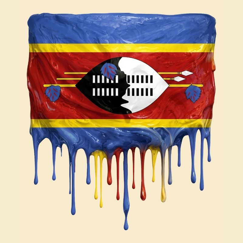Art de la chute du drapeau de l’Eswatini