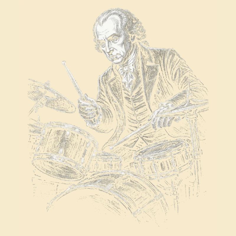 James Madison Illustration Drumming