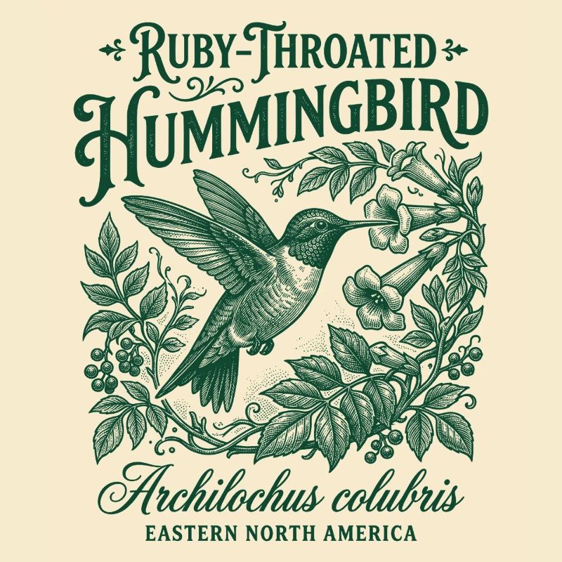 Ruby Throated Hummingbird Colibri