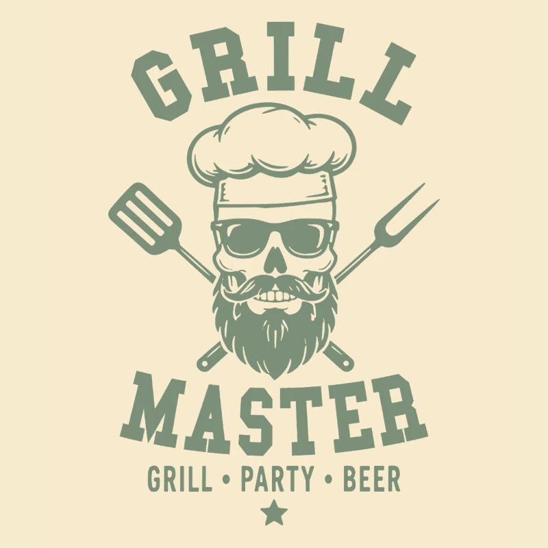 GRILL MASTER GRILL PARTY BEER Skull