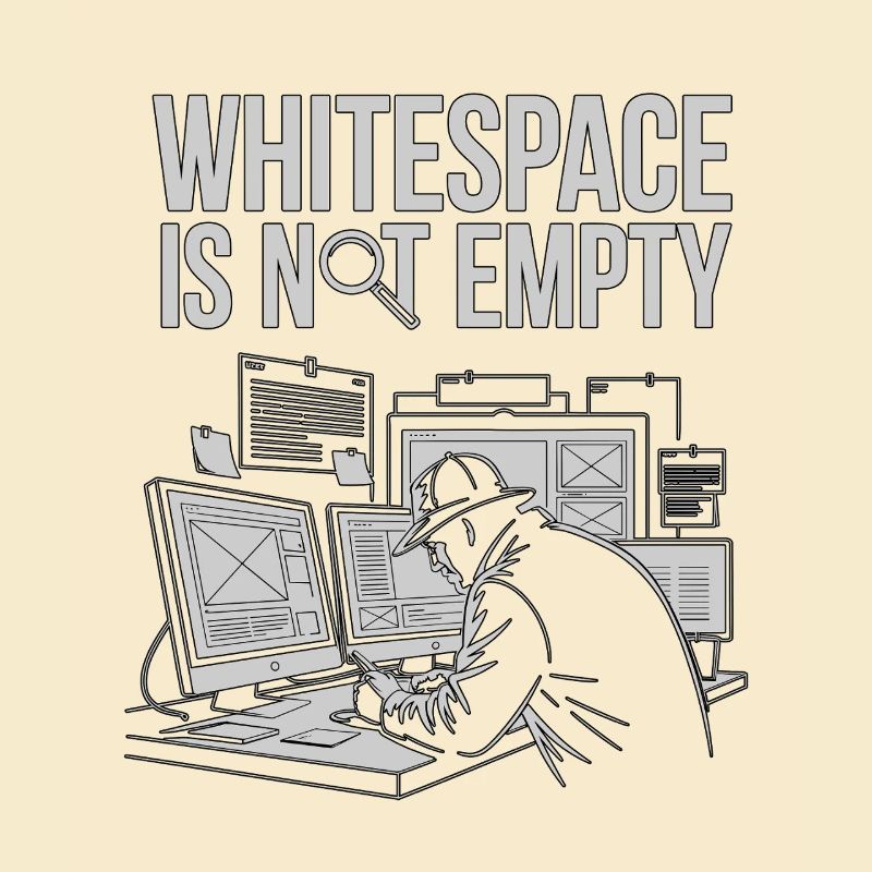 L’espace blanc pour les designers UX/UI n’est pas un design web vide