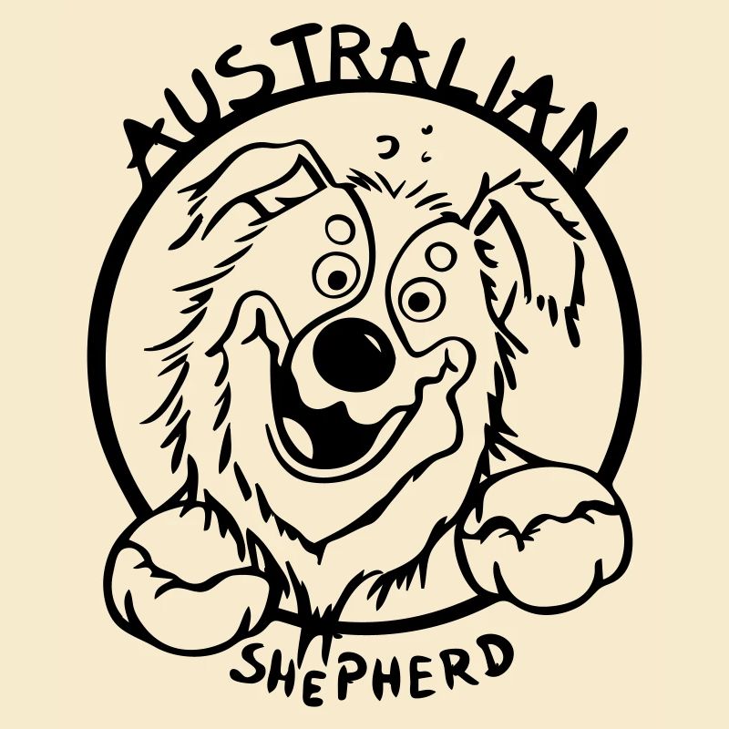 Lustiger Australian Shepherd