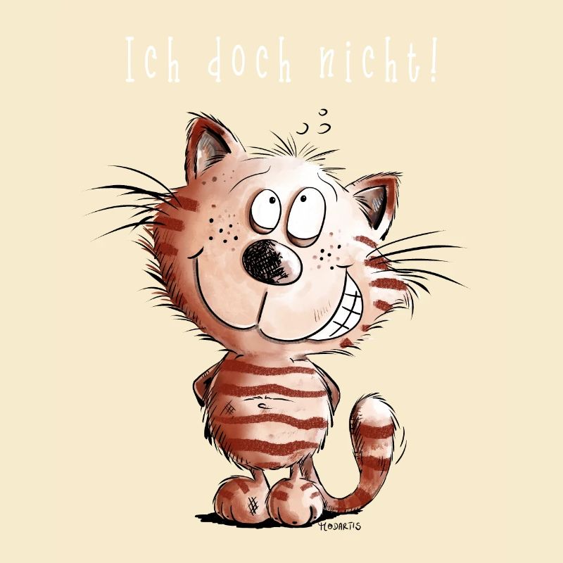 Ich doch nicht Katze I Katzenmotiv Comic Geschenk