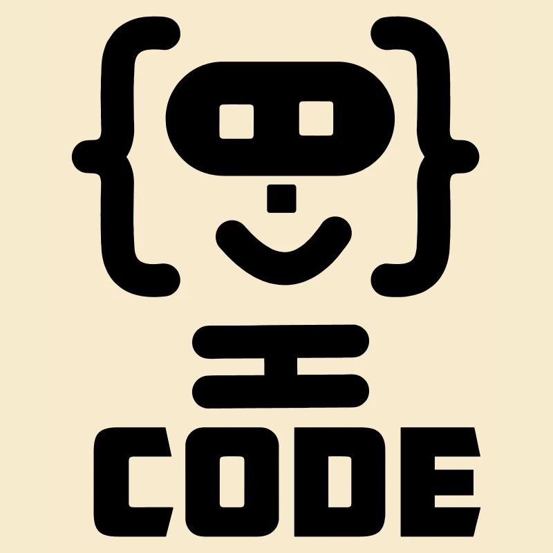 Hacker-Programmierer-Code-Logo mit Text CODE