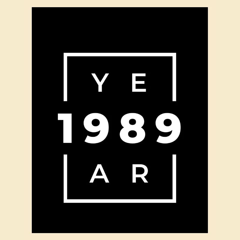 Design typographique année 1989