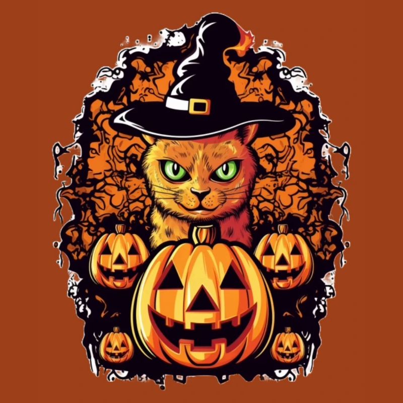 Cat Magic Halloween Design