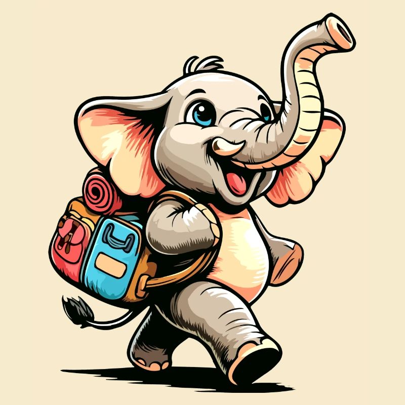 Tiny Trekker: The Jolly Elephant
