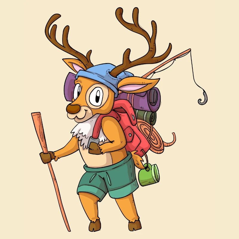 Hirsch Wanderer / Wandernder Hirsch