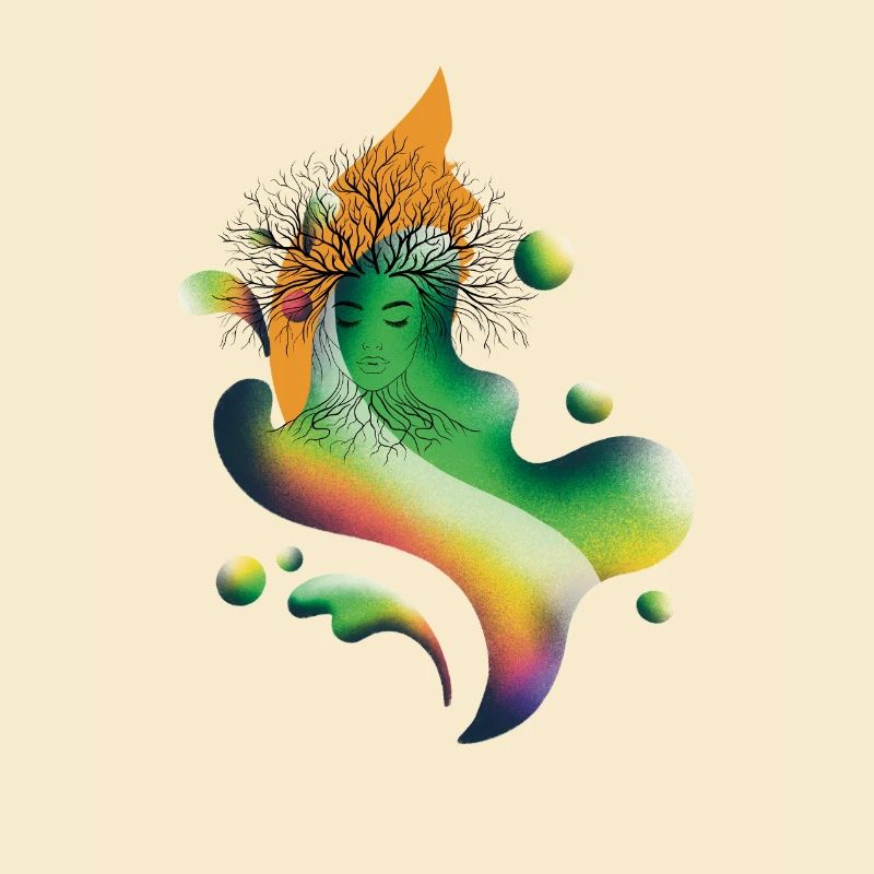 Baumgeist Regenbogenblüte