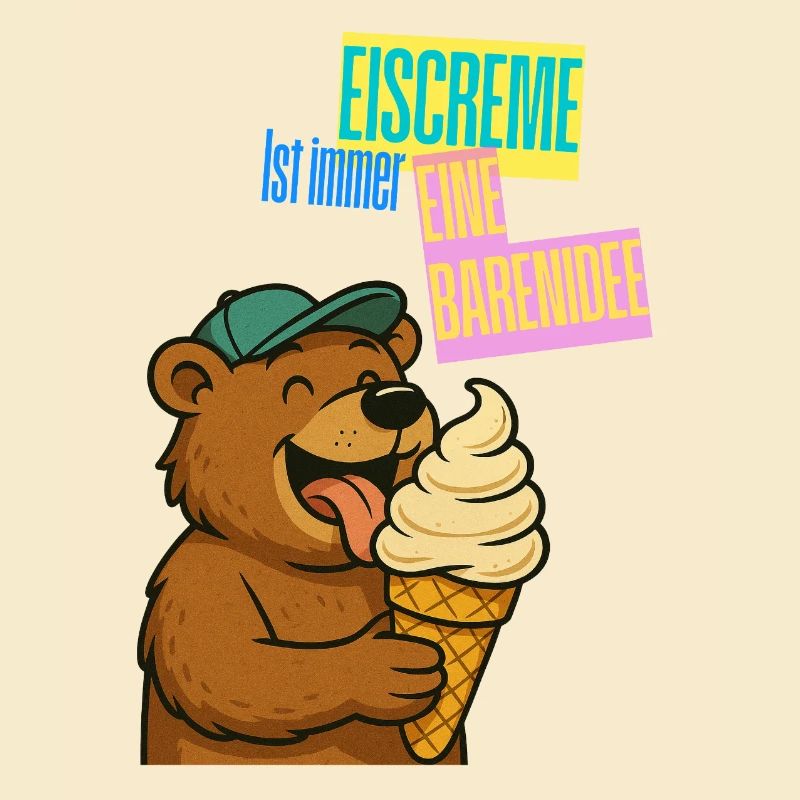 Bär Eiscreme Comic