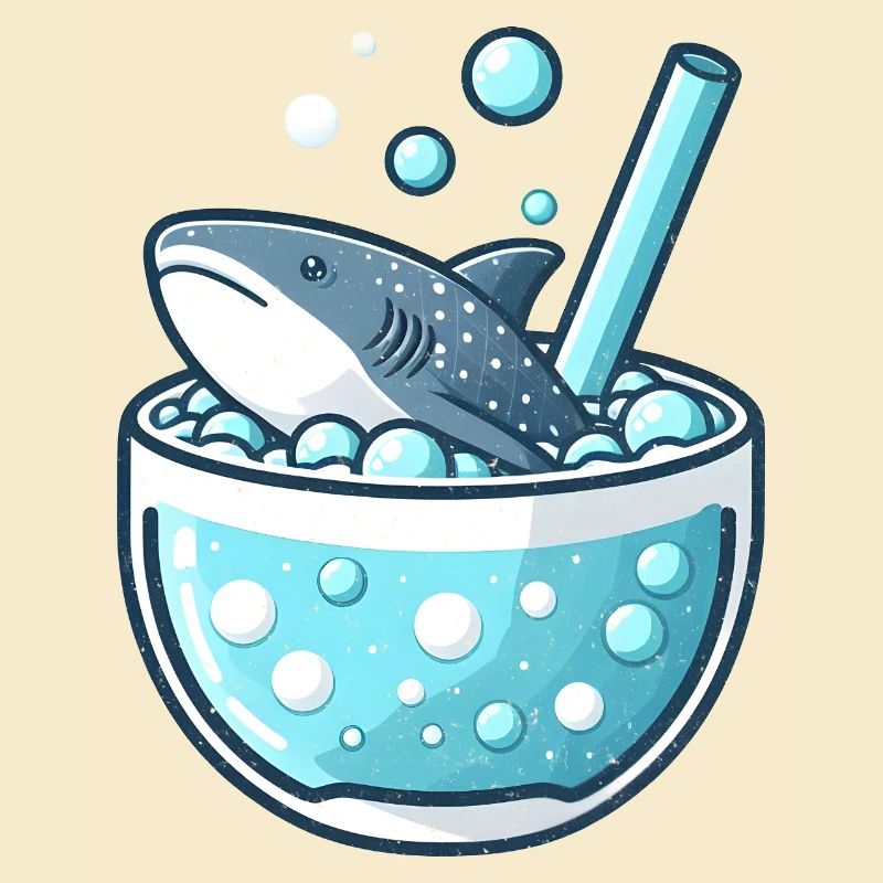 Whale Shark in a Bubble Tea Mug