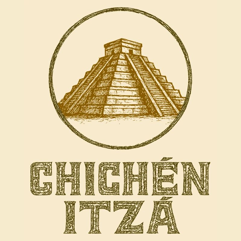 Chichén Itzá Tempel Vintage