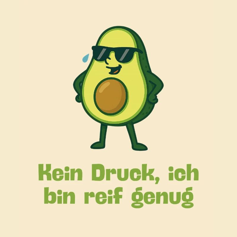 Avocado no print ripe enough