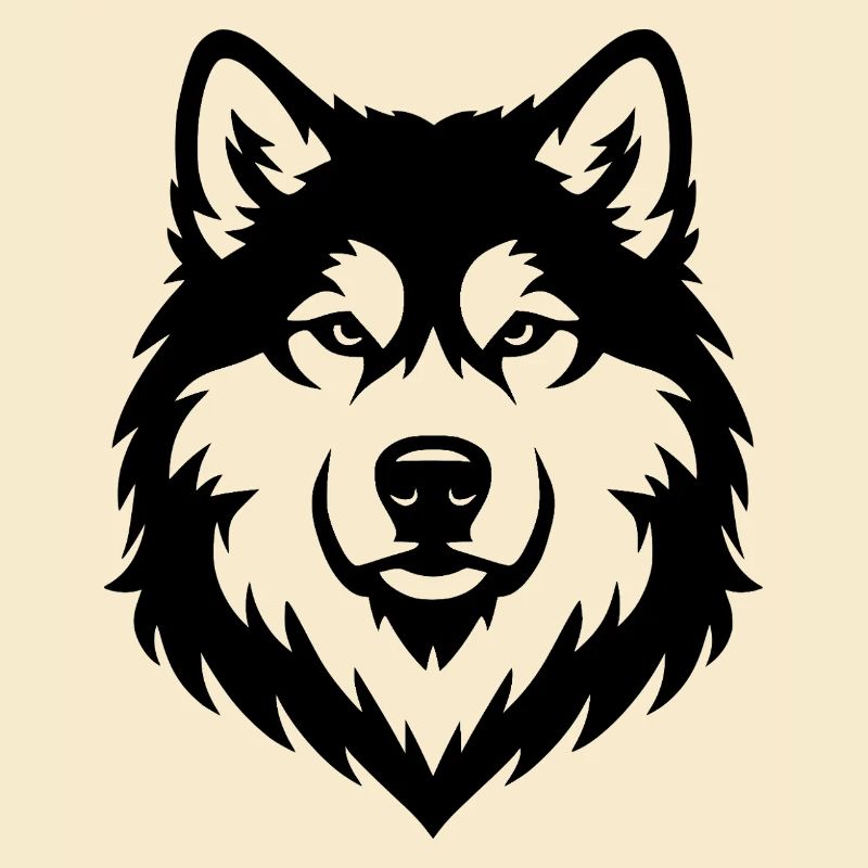 Alaskan Malamute schwaz
