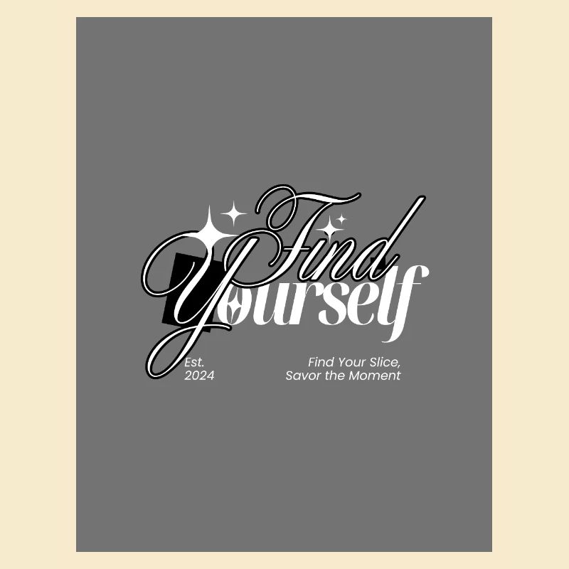 Find Yourself Monochrome Script