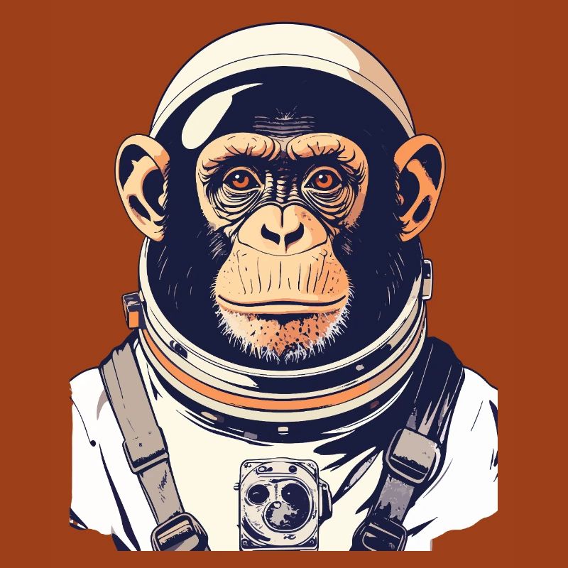 Astronaut Monkey Astronaut Monkey Space Motif