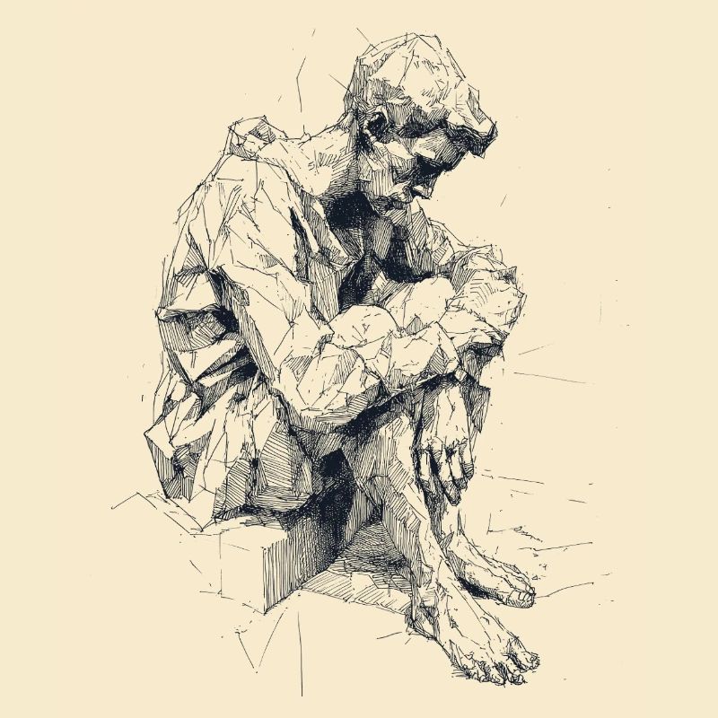 Geometrische Schattenfigur